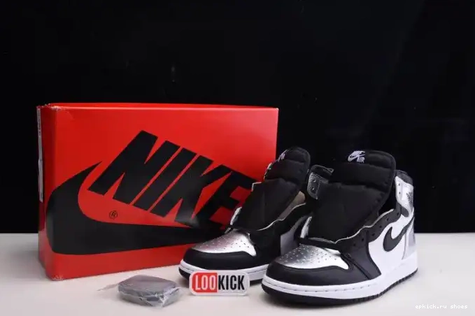 Rep HIGH TOE 1 AIR CD0461-001 OG JORDAN WMNS SILVER 0603